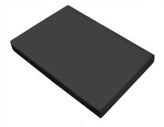 Prześcieradło satynowe 220x210 dark grey bez gumki GRENO