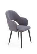 Krzesło K364 VELVET szare HALMAR
