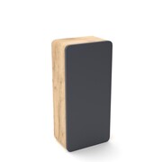 Szafka łazienkowa LOFT 35 grafit mat/dąb 4STOL