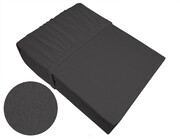 Prześcieradło frotte Bielbaw 180x200 ciemnoszare GRENO