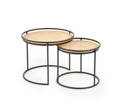 Zestaw ław MANADO rattan naturalny HALMAR