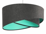 Lampa wisząca GEMSTONE GRAY grafitowa/miętowa BPS KONCEPT