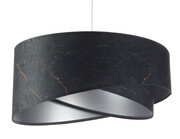 Lampa wisząca BLACK MARBLE czarna/srebrna BPS KONCEPT