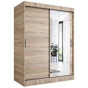 Szafa przesuwna MODUO COMFORT 2 150 dąb sonoma z lustrem MKPOL