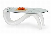 Ława CORTINA 127x65 biała HALMAR
