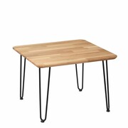 Stolik kawowy IRON OAK 70x70xh47,5 dąb/czarny MOONWOOD Meble