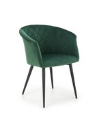 Krzesło K421 VELVET ciemnozielone HALMAR