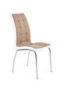 Krzesło K186 cappuccino/białe HALMAR