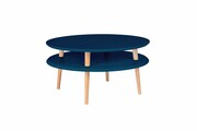 Stolik kawowy UFO Low 70x70 petrol blue RAGABA