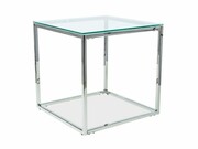 Ława HILTON B 55x55 srebrna SIGNAL