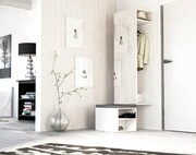 Szafka na buty + wieszak CLEVER biały VIVALDI