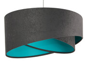 Lampa wisząca GEMSTONE GRAY grafitowa/turkusowa BPS KONCEPT