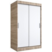 Szafa przesuwna MODUO COMFORT 120 dąb sonoma/biała mat gładka MKPOL