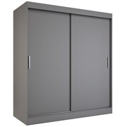 Szafa przesuwna MODUO COMFORT 180 antracyt gładka MKPOL