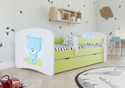 Łóżko dziecięce BABY DREAMS niebieski miś 160x80 KOCOT KIDS