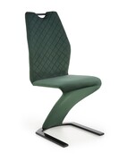 Krzesło K442 VELVET ciemnozielone HALMAR