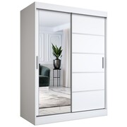 Szafa przesuwna MODUO COMFORT 3 150 biała mat z lustrem MKPOL