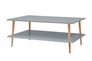 Ława KORO LOW 110x70 ciemnoszara z półką RAGABA