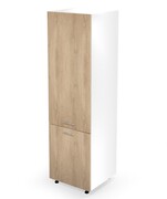 Szafka do zabudowy lodówki 60 VENTO DL-60/214 dąb HALMAR