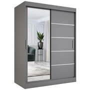 Szafa przesuwna MODUO COMFORT 3 150 antracyt z lustrem MKPOL