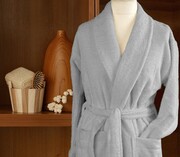 Szlafrok bawełniany CORTINA Frotex XXL stalowy GRENO