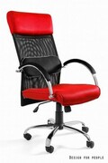 Fotel biurowy OVERCROSS czerwony UNIQUE