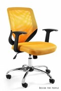 Fotel biurowy MOBI żółty UNIQUE