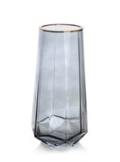 Wazon szklany SERENITE ⌀12x25 cm szary MONDEX