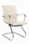 Fotel biurowy PRESTIGE SKID kremowy HALMAR