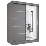 Szafa przesuwna MODUO COMFORT 2 150 antracyt z lustrem MKPOL