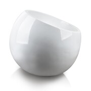 Doniczka skośna z włókna szklanego NEVA WHITE Ø 77cm/64cm biała MONDEX