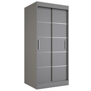 Szafa przesuwna MODUO COMFORT 90 antracyt z listwami MKPOL