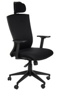 Fotel biurowy HG-0004F czarny STEMA