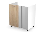 Szafka kuchenna narożna pod zlew 80 VENTO DKN-100/82 dąb HALMAR