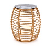 Stolik kawowy BARREL 48x48 naturalny HALMAR