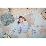 Dywan dziecięcy VINTAGE MAP 140x200 niebieski LORENA CANALS