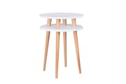 Stolik kawowy UFO HIGH 45x45 biały RAGABA