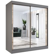 Szafa przesuwna MODUO COMFORT180 antracyt/dąb sonoma z dwoma lustrami MKPOL