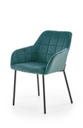 Krzesło K305 VELVET ciemno zielone HALMAR