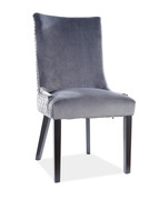 Krzesło LEON VELVET szare SIGNAL