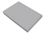 Prześcieradło satynowe 160x210 szare bez gumki GRENO