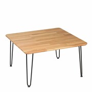 Stolik kawowy IRON OAK 88x88xh47,5 dąb/czarny MOONWOOD Meble