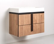 Szafka pod umywalkę nablatową LENS K2.UU80 80 hikora z umywalką LELOUP