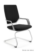 Fotel biurowy APOLLO SKID biały/czarny UNIQUE