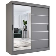 Szafa przesuwna MODUO COMFORT 3 180 antracyt z lustrem MKPOL