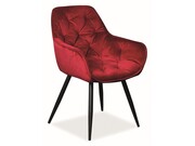 Krzesło CHERRY VELVET bordowe SIGNAL