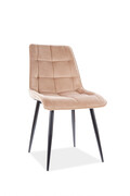 Krzesło CHIC VELVET beżowe SIGNAL