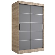 Szafa przesuwna MODUO COMFORT 120 dąb sonoma/antracyt z listwami MKPOL