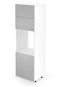 Szafka pod piekarnik 60 VENTO DP-60/214 jasnoszary połysk HALMAR
