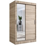 Szafa przesuwna MODUO COMFORT 120 dąb sonoma z lustrem po lewej MKPOL